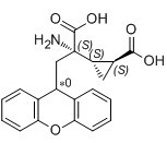 (1S,2S)-2-((S)-1-amino-1-carboxy-2 -(9H-xanthen-9-yl)ethyl)cyclopropanecarboxylic acid 