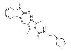 1H-Pyrrole-3-carboxamide,5-[(Z)-(5-fluoro-1,2-dihydro-2-oxo-3H-indol-3-ylidene)methyl]-2,4-dimethyl-N- [2-(1-pyrrolidinyl)ethyl]-