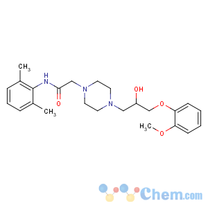 CAS No:95635-55-5;110445-25-5;142387-99-3 N-(2,<br />6-dimethylphenyl)-2-[4-[2-hydroxy-3-(2-methoxyphenoxy)propyl]piperazin-<br />1-yl]acetamide