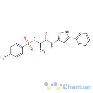 CAS No:99740-00-8;221446-55-5 (2S)-2-[(4-methylphenyl)sulfonylamino]-N-(5-phenyl-1H-pyrrol-3-yl)<br />propanamide