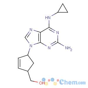 CAS No:136470-78-5;136777-48-5 [(1S,<br />4R)-4-[2-amino-6-(cyclopropylamino)purin-9-yl]cyclopent-2-en-1-yl]<br />methanol