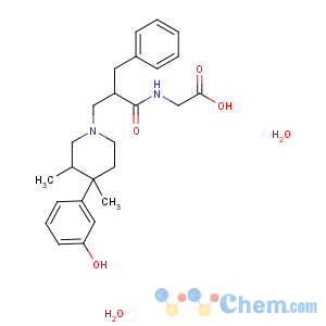 CAS No:170098-38-1;156053-89-3 2-[[(2S)-2-benzyl-3-[(3R,4R)-4-(3-hydroxyphenyl)-3,<br />4-dimethylpiperidin-1-yl]propanoyl]amino]acetic acid