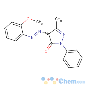 CAS No:4645-07-2;61813-98-7 4-[(2-methoxyphenyl)diazenyl]-5-methyl-2-phenyl-4H-pyrazol-3-one