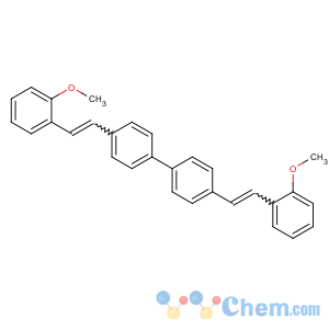 CAS No:40470-68-6;164908-53-6 1-methoxy-2-[2-[4-[4-[2-(2-methoxyphenyl)ethenyl]phenyl]phenyl]ethenyl]<br />benzene