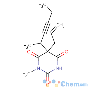 CAS No:151-83-7;18652-93-2 5-hex-3-yn-2-yl-1-methyl-5-prop-2-enyl-1,3-diazinane-2,4,6-trione