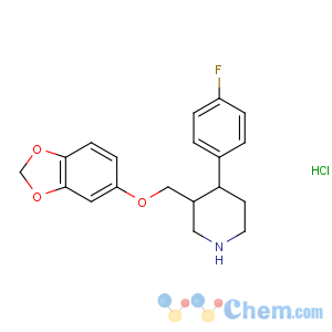 CAS No:78246-49-8;110429-35-1 (3S,4R)-3-(1,<br />3-benzodioxol-5-yloxymethyl)-4-(4-fluorophenyl)piperidine