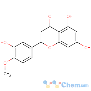 CAS No:520-33-2;41001-90-5 (2S)-5,7-dihydroxy-2-(3-hydroxy-4-methoxyphenyl)-2,<br />3-dihydrochromen-4-one