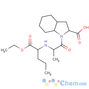 CAS No:82834-16-0;107133-36-8 (2S,3aS,<br />7aS)-1-[(2S)-2-[[(2S)-1-ethoxy-1-oxopentan-2-yl]amino]propanoyl]-2,3,3a,<br />4,5,6,7,7a-octahydroindole-2-carboxylic acid