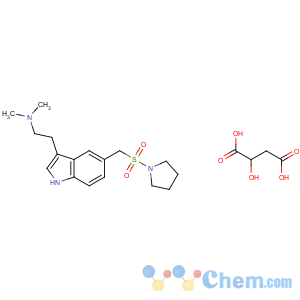 CAS No:181183-52-8;154323-57-6 N,<br />N-dimethyl-2-[5-(pyrrolidin-1-ylsulfonylmethyl)-1H-indol-3-yl]<br />ethanamine