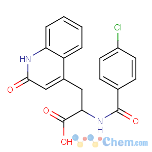 CAS No:90098-04-7;111911-87-6 2-[(4-chlorobenzoyl)amino]-3-(2-oxo-1H-quinolin-4-yl)propanoic acid