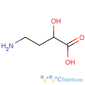 CAS No:13477-53-7;40371-51-5 4-amino-2-hydroxybutanoic acid