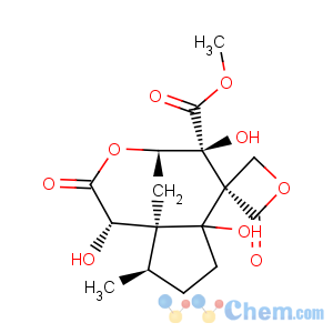 CAS No:10-10-6 methyl (1S,4R,5S,6R,9R,9aS)-1,5,6a-trihydroxy-9-methyl-2,2'-dioxooctahydrospiro[4,9a-methanocyclopenta[d]oxocine-6,3'-oxetane]-5-carboxylate