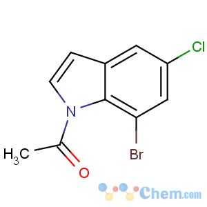 CAS No:1000343-26-9 1-Acetyl-7-bromo-5-chloroindole