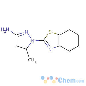 CAS No:100035-75-4 3-methyl-2-(4,5,6,7-tetrahydro-1,3-benzothiazol-2-yl)-3,<br />4-dihydropyrazol-5-amine