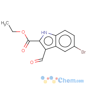 CAS No:100123-25-9 1H-Indole-2-carboxylicacid, 5-bromo-3-formyl-, ethyl ester