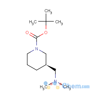 CAS No:1002359-82-1 1-Piperidinecarboxylicacid, 3-[(dimethylamino)methyl]-, 1,1-dimethylethyl ester, (3R)-