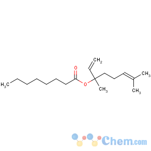 CAS No:10024-64-3 Octanoic acid,1-ethenyl-1,5-dimethyl-4-hexen-1-yl ester