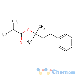 CAS No:10031-71-7 (2-methyl-4-phenylbutan-2-yl) 2-methylpropanoate