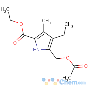 CAS No:100619-73-6 ethyl 5-(acetyloxymethyl)-4-ethyl-3-methyl-1H-pyrrole-2-carboxylate