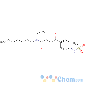 CAS No:100632-58-4 N-ethyl-N-heptyl-4-[4-(methanesulfonamido)phenyl]-4-oxobutanamide