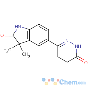CAS No:100643-96-7 3,3-dimethyl-5-(6-oxo-4,5-dihydro-1H-pyridazin-3-yl)-1H-indol-2-one