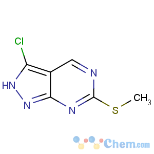 CAS No:100859-88-9 3-chloro-6-methylsulfanyl-2H-pyrazolo[3,4-d]pyrimidine