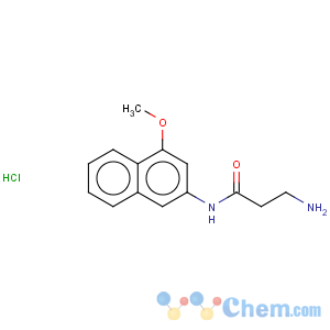 CAS No:100900-08-1 Propanamide,3-amino-N-(4-methoxy-2-naphthalenyl)-, hydrochloride (1:1)