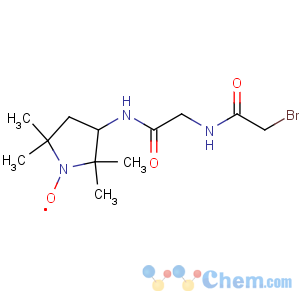 CAS No:100900-13-8 1-Pyrrolidinyloxy,3-[[[(bromoacetyl)amino]acetyl]amino]-2,2,5,5-tetramethyl- (9CI)