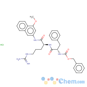 CAS No:100900-17-2 L-Argininamide,N-[(phenylmethoxy)carbonyl]-L-phenylalanyl-N-(4-methoxy-2-naphthalenyl)-,monohydrochloride (9CI)