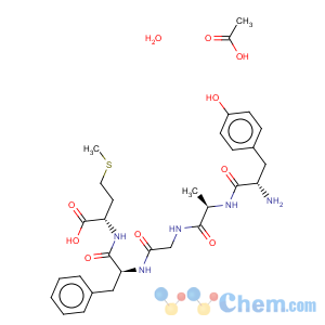 CAS No:100929-62-2 L-Methionine,L-tyrosyl-D-alanylglycyl-L-phenylalanyl-, monoacetate (salt) (9CI)