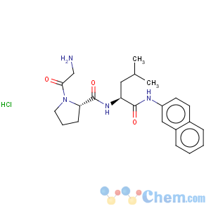 CAS No:100929-83-7 L-Leucinamide,glycyl-L-prolyl-N-2-naphthalenyl-, monohydrochloride (9CI)