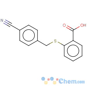 CAS No:100961-52-2 Benzoic acid,2-[[(4-cyanophenyl)methyl]thio]-