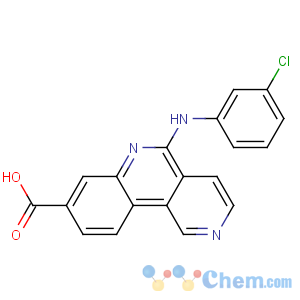 CAS No:1009820-21-6 5-(3-chloroanilino)benzo[c][2,6]naphthyridine-8-carboxylic acid