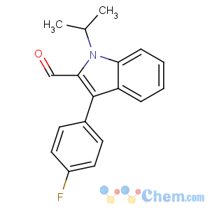 CAS No:101125-34-2 3-(4-fluorophenyl)-1-propan-2-ylindole-2-carbaldehyde