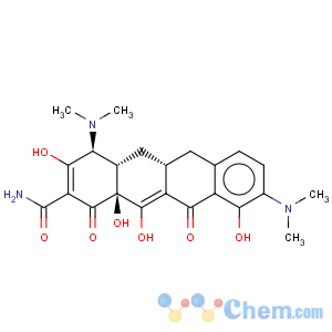 CAS No:10118-89-5 2-Naphthacenecarboxamide,4,9-bis(dimethylamino)-1,4,4a,5,5a,6,11,12a-octahydro-3,10,12,12a-tetrahydroxy-1,11-dioxo-,(4S,4aS,5aR,12aS)-