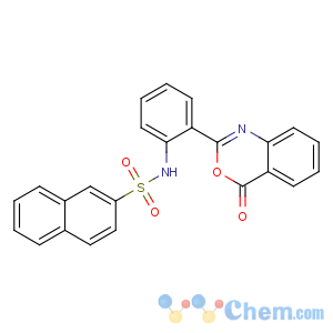 CAS No:10128-55-9 N-[2-(4-oxo-3,1-benzoxazin-2-yl)phenyl]naphthalene-2-sulfonamide