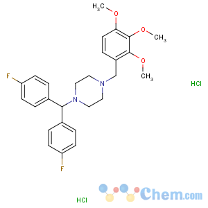 CAS No:101477-54-7 1-[bis(4-fluorophenyl)methyl]-4-[(2,3,<br />4-trimethoxyphenyl)methyl]piperazine