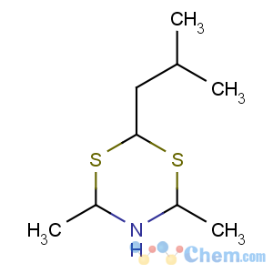 CAS No:101517-87-7 4,6-dimethyl-2-(2-methylpropyl)-1,3,5-dithiazinane
