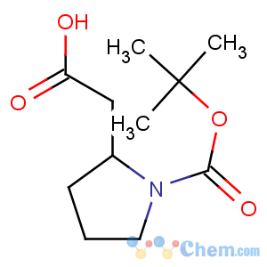 CAS No:101555-60-6 2-[(2R)-1-[(2-methylpropan-2-yl)oxycarbonyl]pyrrolidin-2-yl]acetic acid