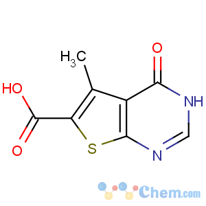 CAS No:101667-97-4 5-methyl-4-oxo-3H-thieno[2,3-d]pyrimidine-6-carboxylic acid