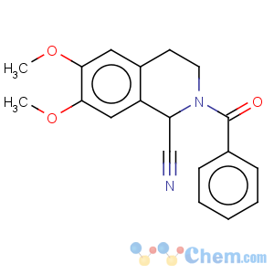 CAS No:10174-83-1 1-Isoquinolinecarbonitrile,2-benzoyl-1,2,3,4-tetrahydro-6,7-dimethoxy-