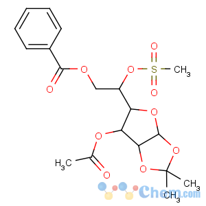 CAS No:102029-58-3 [(2R)-2-[(3aR,5S,6S,6aR)-6-acetyloxy-2,2-dimethyl-3a,5,6,<br />6a-tetrahydrofuro[2,3-d][1,3]dioxol-5-yl]-2-methylsulfonyloxyethyl]<br />benzoate