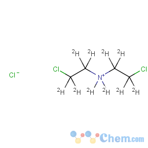 CAS No:102092-04-6 Ethan-1,1,2,2-d4-amine,2-chloro-N-(2-chloroethyl-1,1,2,2-d4)-, hydrochloride (9CI)