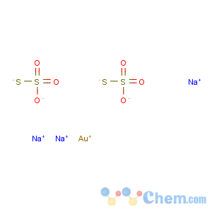 CAS No:10210-36-3 Thiosulfuric acid(H2S2O3), gold(1+) sodium salt (2:1:3), dihydrate (9CI)