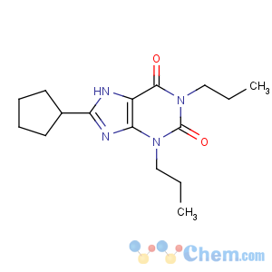 CAS No:102146-07-6 8-cyclopentyl-1,3-dipropyl-7H-purine-2,6-dione