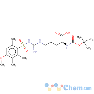 CAS No:102185-38-6 L-Ornithine,N2-[(1,1-dimethylethoxy)carbonyl]-N5-[imino[[(4-methoxy-2,3,6-trimethylphenyl)sulfonyl]amino]methyl]-