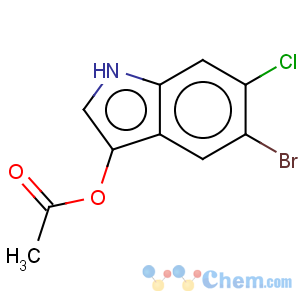 CAS No:102185-48-8 1H-Indol-3-ol,5-bromo-6-chloro-, 3-acetate