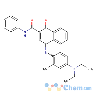 CAS No:102187-19-9 4-[4-(diethylamino)-2-methylphenyl]imino-1-oxo-N-phenylnaphthalene-2-<br />carboxamide