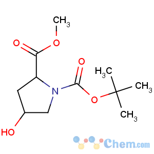 CAS No:102195-79-9 1-O-tert-butyl 2-O-methyl (2S,4S)-4-hydroxypyrrolidine-1,2-dicarboxylate