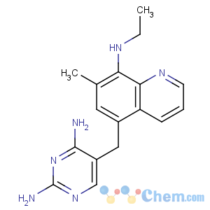 CAS No:102280-35-3 5-[[8-(ethylamino)-7-methylquinolin-5-yl]methyl]pyrimidine-2,4-diamine